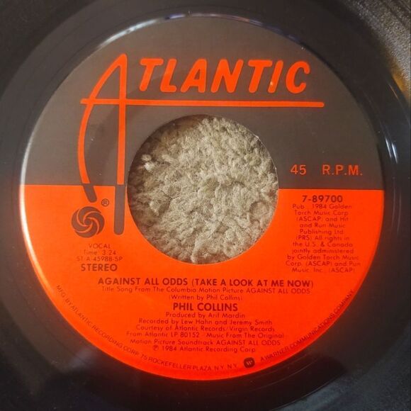 Phil Collins - TAKE A LOOK AT ME NOW 45' Vinyl PRE-OWNED - Picture 1 of 3